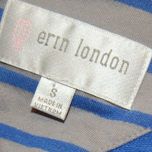 ERIN LONDON Women's Cobalt Blue /Grey Light Zipper Jacket Size Small - Picture 5 of 7